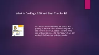 What is On-Page SEO and How SEMRush On-Page SEO Checker Help? - SoftProdigy