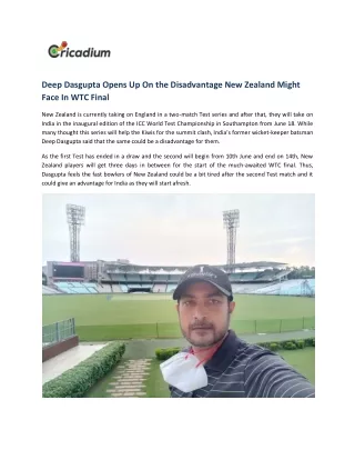 deep dasgupta opens up on the disadvantage
