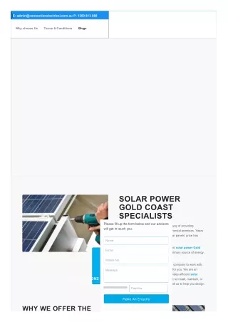 Solar Power Gold Coast