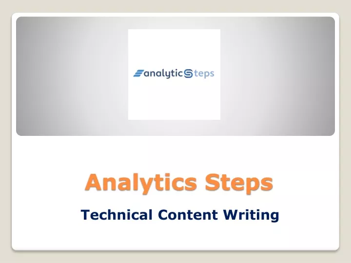 analytics steps