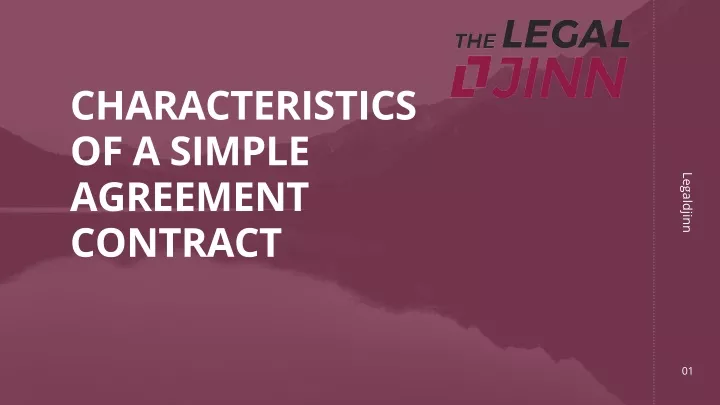 characteristics of a simple agreement contract