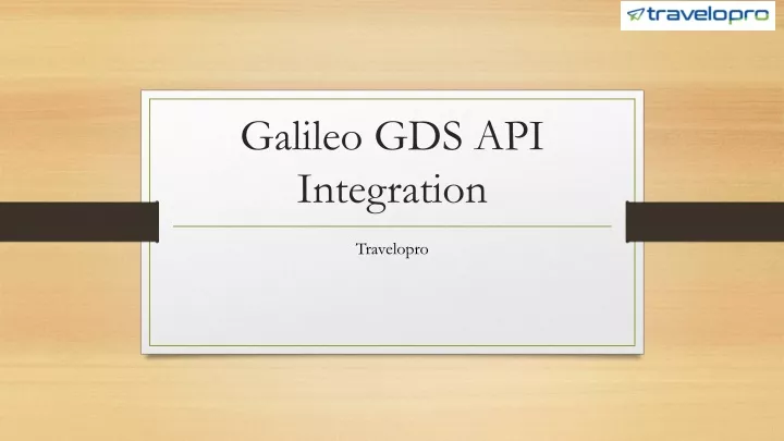 galileo gds api integration