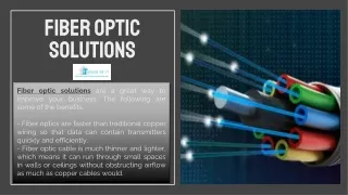 fiber optic solutions