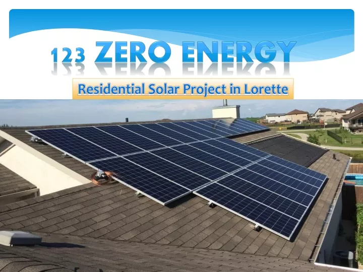 residential solar project in lorette