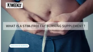 Stimulant Free Fat Burners