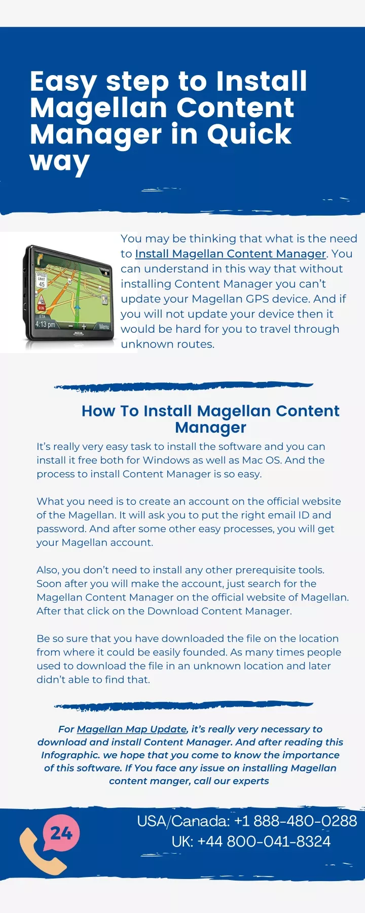 easy step to install magellan content manager