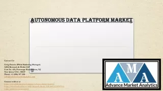 autonomous data platform market