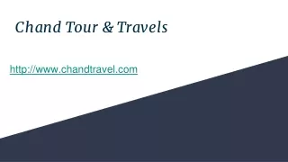 chand tour travels