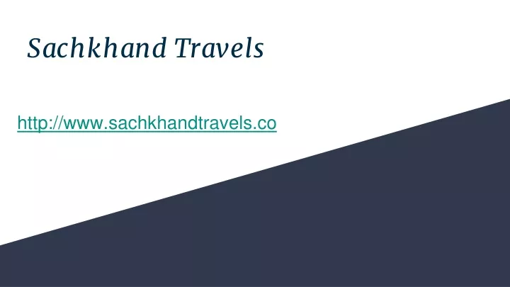 sachkhand travels