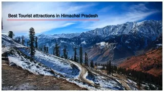 Best Tourist attractions in Himachal Pradesh