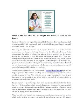 Weight Loss Santa Fe New Mexico