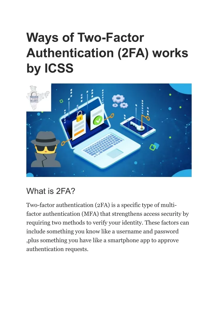 ways of two factor authentication 2fa works