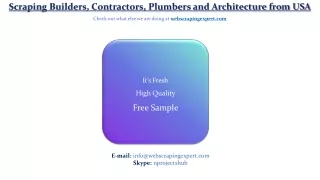 scraping builders contractors plumbers