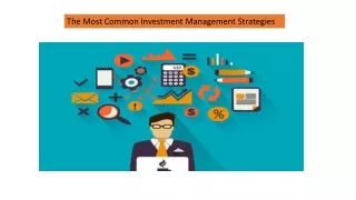 the most common investment management strategies