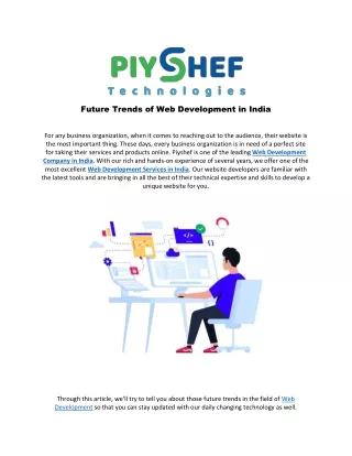 future trends of web development in india