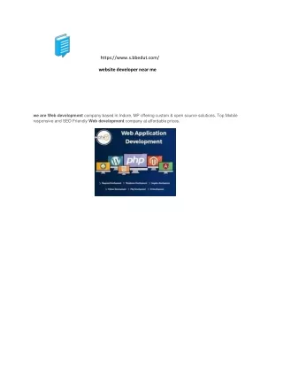 website developer near me