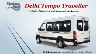 Mini Bus Hire in Delhi, Cheapest Tempo Traveller in Delhi