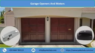 Garage Openers And Motors