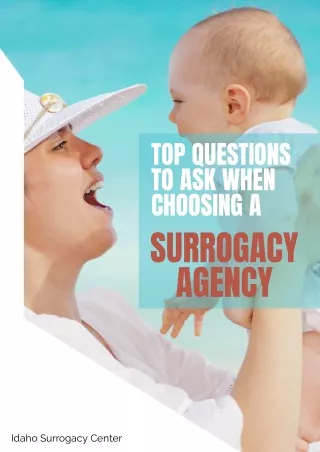 Top Questions to Ask When Choosing a Surrogacy Agency