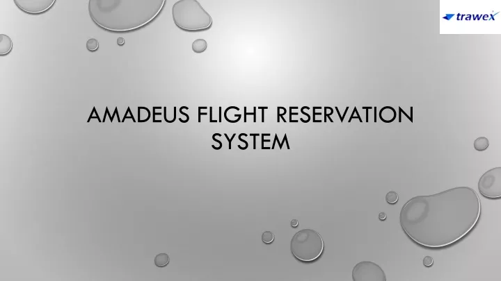 amadeus flight reservation system