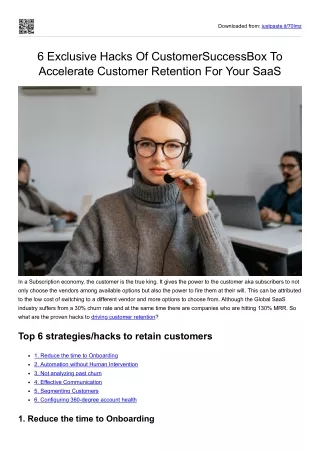 6 Exclusive Hacks to Accelerate Customer Retention for SaaS