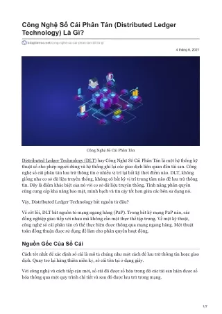 c ng ngh s c i ph n t n distributed ledger