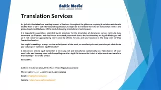 translation services