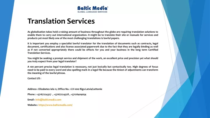 translation services