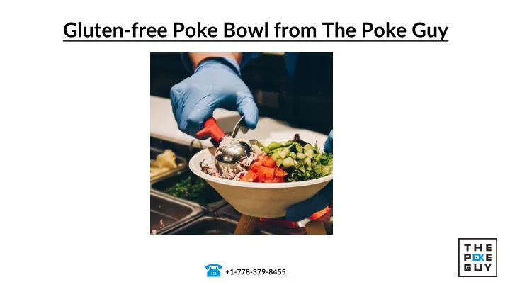 gluten free poke bowl from the poke guy