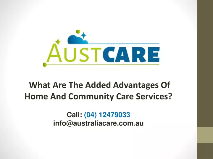 what are the added advantages of home