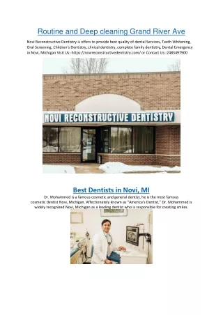 routine and deep cleaning grand river ave