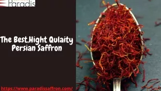 High Quality Persian Saffron|Paradissaffron