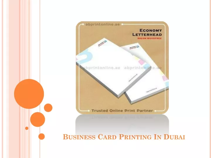 business card printing in dubai