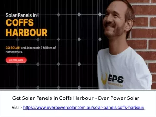Get Solar Panels in Coffs Harbour
