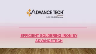 efficient soldering iron by advancetech