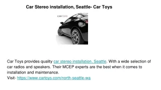 car stereo installation seattle car toys