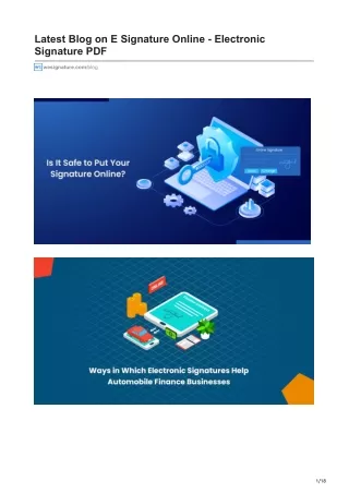 latest blog on e signature online electronic