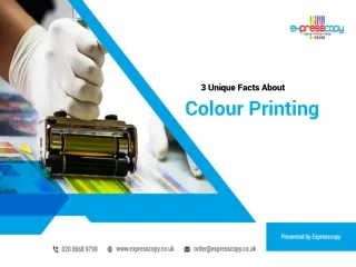 3 Unique Facts About Colour Printing