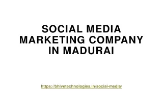 Social Media Marketing Company In Madurai