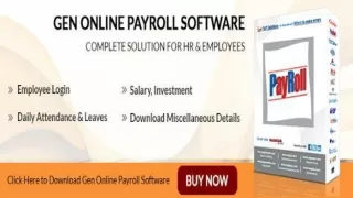 Gen Online Payroll Software Helping HR Professionals