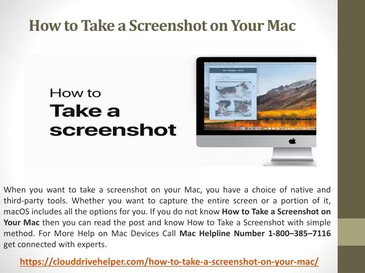 how to take a screenshot on your mac