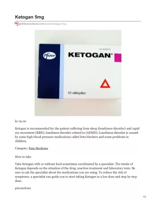 ketogan 5mg