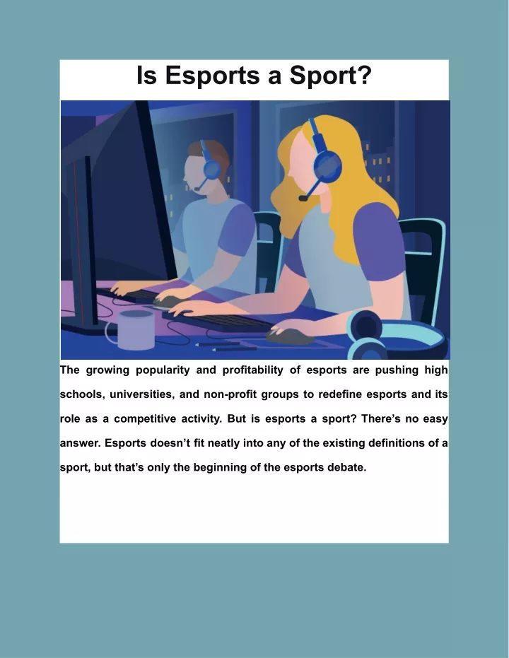 is esports a sport