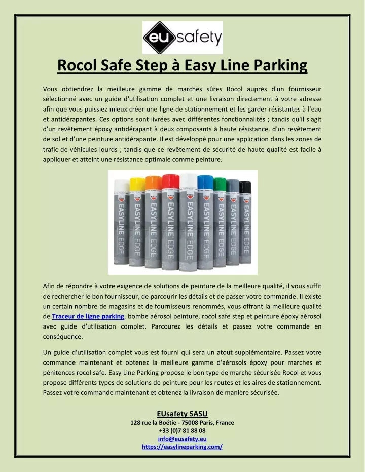 rocol safe step easy line parking