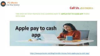 The step-by-step process for learning how to Apple Pay To Cash app turns into ca