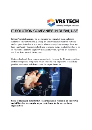 it solution companies in dubai uae