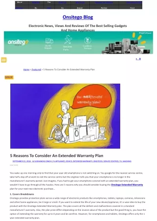 onsitego blog electronic news views and reviews