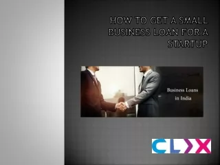 how to get a small business loan for a startup