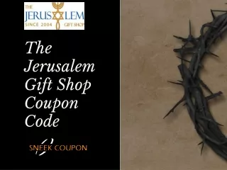 Grab The Jerusalem Gift Shop Coupon Code and get Discount
