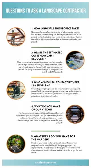 Questions to Ask A Landscape Contractor